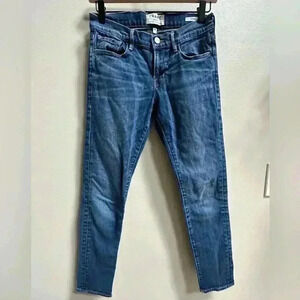 FRAME Le Garçon Slim Straight Cropped Ankle Jeans Light Vintage Wash Women’s 24